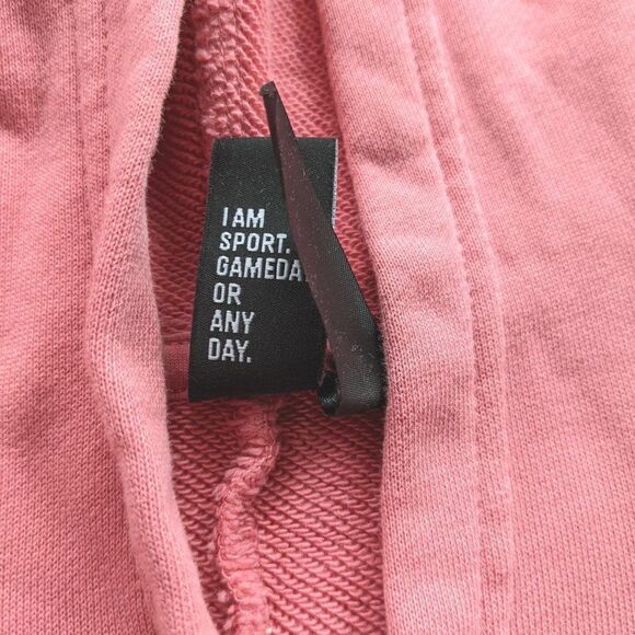 ADIDAS pink logo long hoodie pastel pink XS K1 - Picture 4 of 14